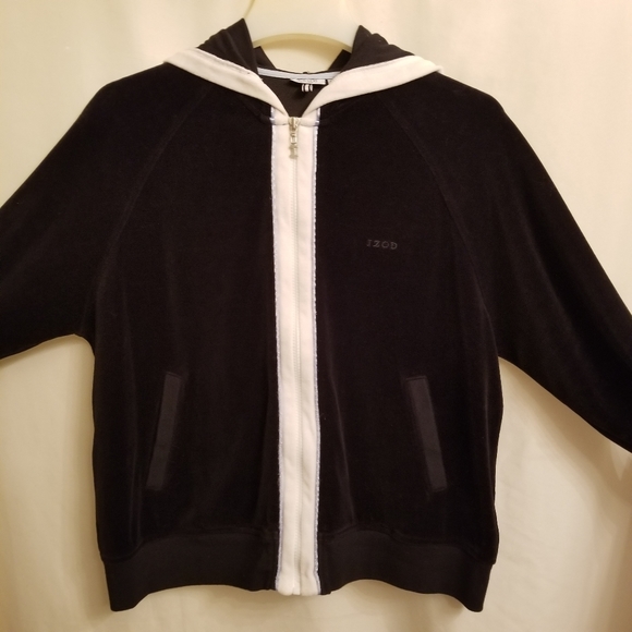 IZOD Vintage velour track jogger jacket size XL - Picture 1 of 5